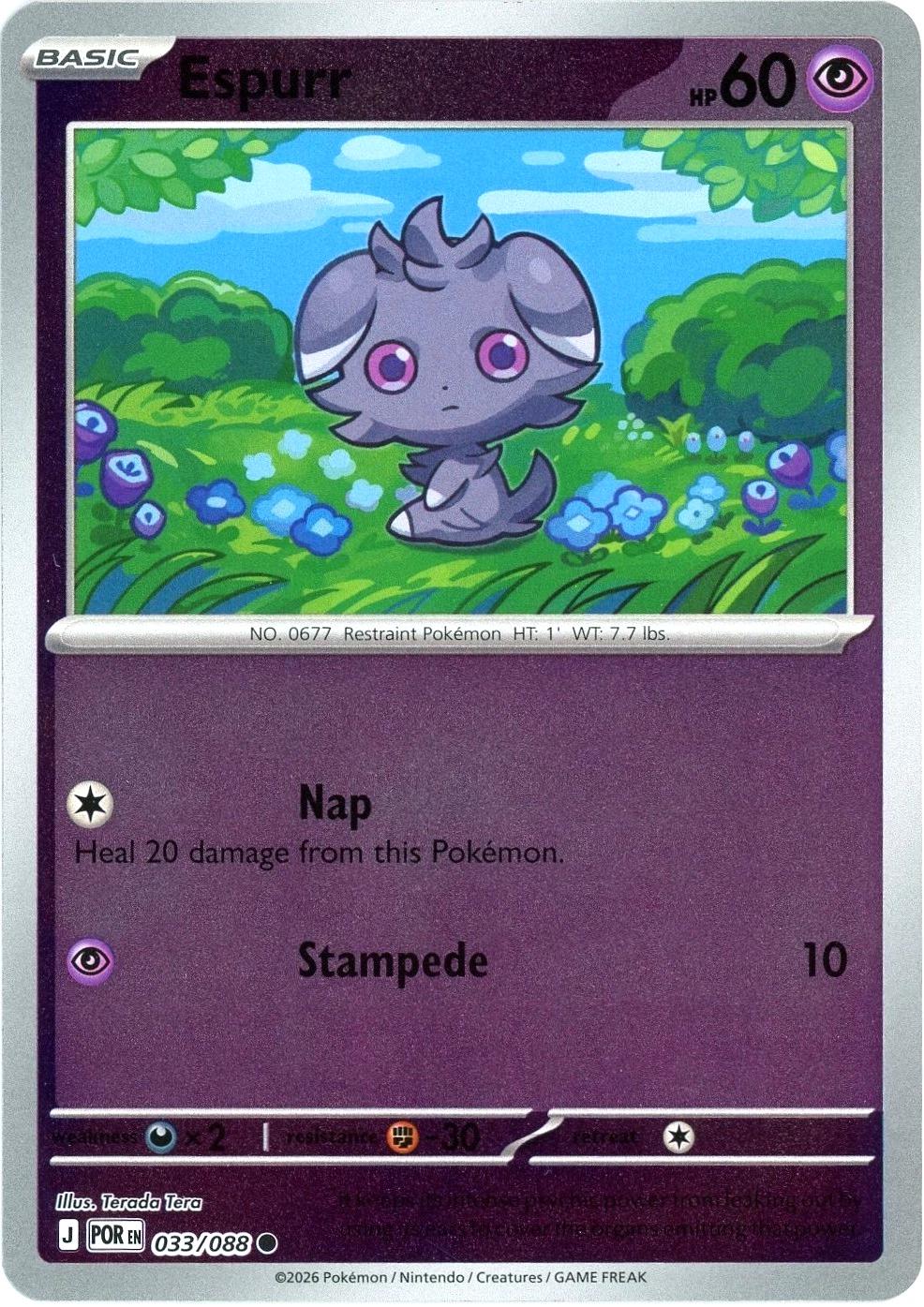 Espurr [Reverse Holo]